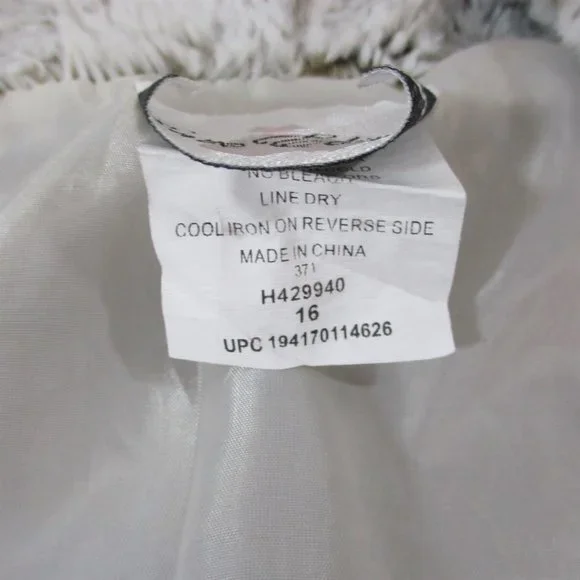 Rare Editions Big Girls Cropped Faux Fur Open Vest - Picture 7 of 8